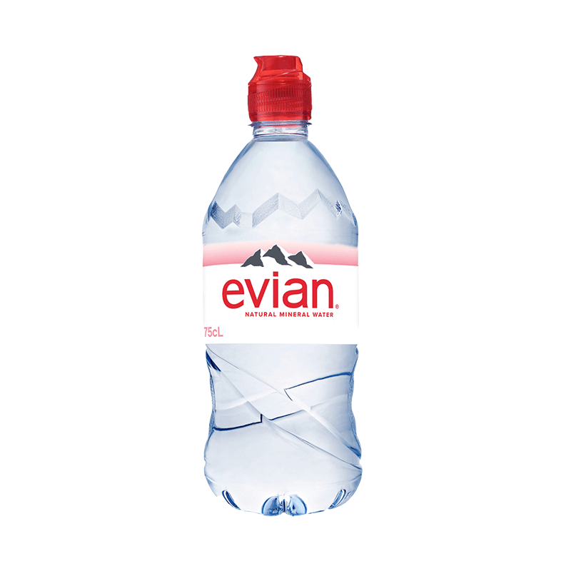 Evian Natural Mineral Water Sports Cap 750ml