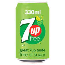 7up Sugar Free Cans 330ml