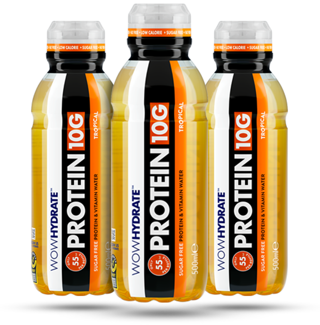 Wow Hydrate Protein Tropical Water 500ml 